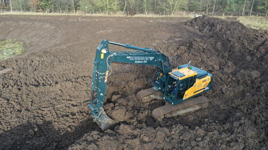 CG Robinson takes delivery of the first HX210A Hyundai crawler excavator in the UK